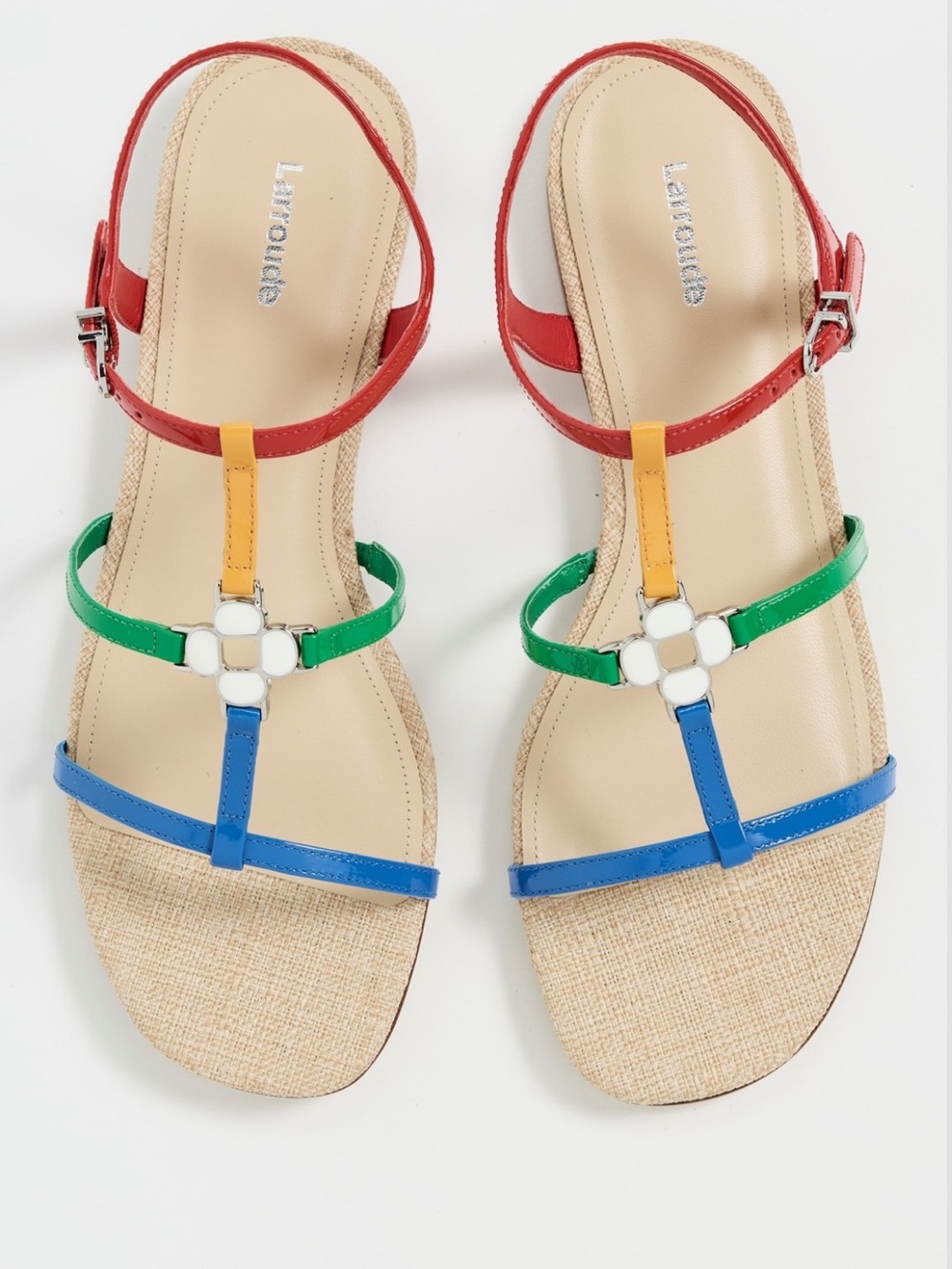 New in Box Larroude Hana Flats in Azure, Size 8 - Picture 6 of 9